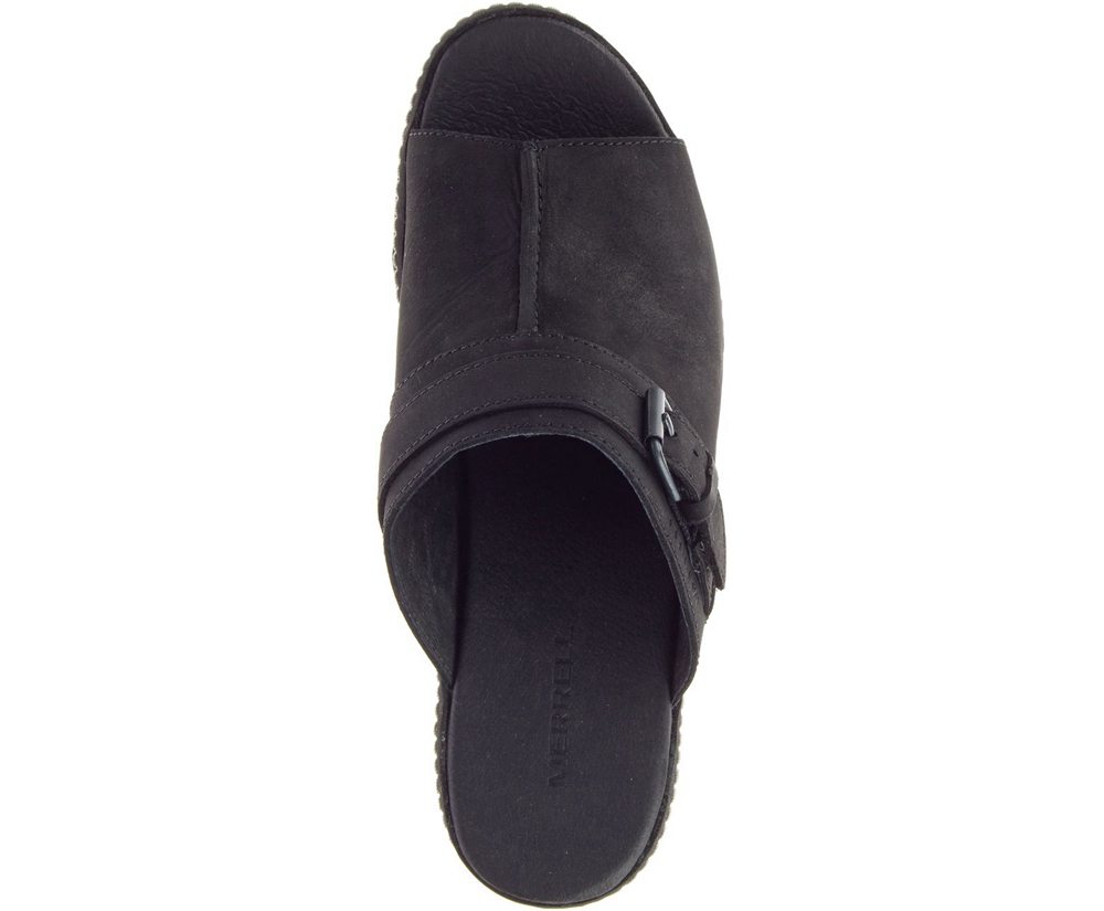 Merrell Sandaler Dame - Halendi Slide - Sort - JZQ031458